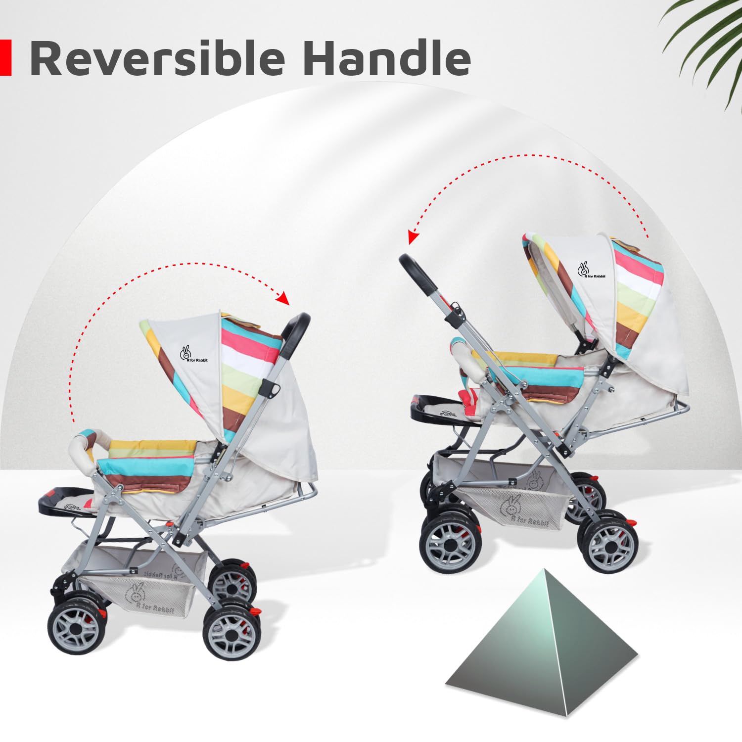 Usmile Toys R for Rabbit Lollipop Lite infant stroller with adjustable hood, storage basket, and front swivel wheels. www.usmile.toys